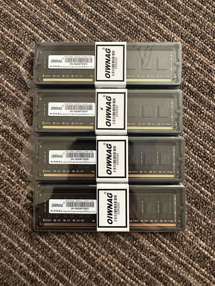 ◆新品!SK hynix製チップス PC3L-12800 (DDR3L-1600) 32GB (8GB×4枚) 未使用品 即決!★送料無料拍卖