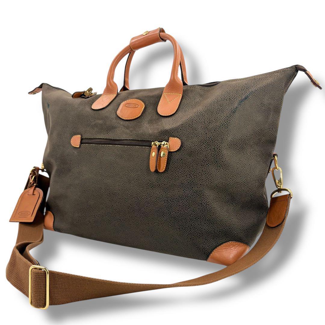 ブリックス BRIC'S ボストン トートバッグ 大容量 2way シボ革 ビジネス 旅行 レザー 拍卖