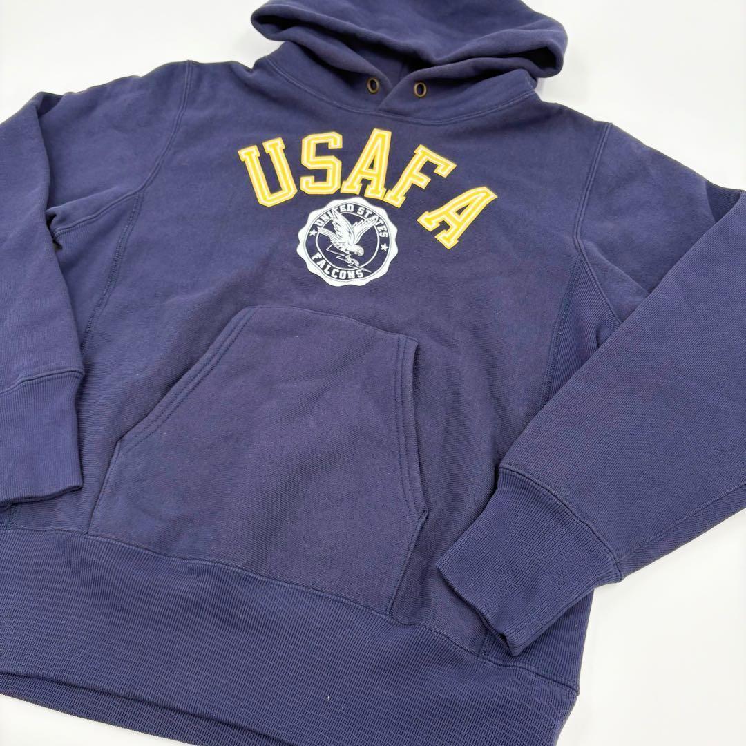 美品 チャンピオン リバースウィーブ USAFA 青タグ パーカー M 555拍卖