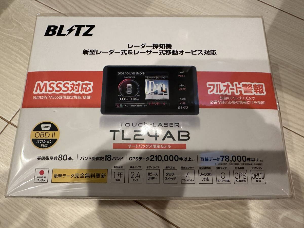 BLITZ TL24AB 新型レーダー式&レーザー式移動オービス対応 MSSS/OBDⅡ対応 未開封品①拍卖