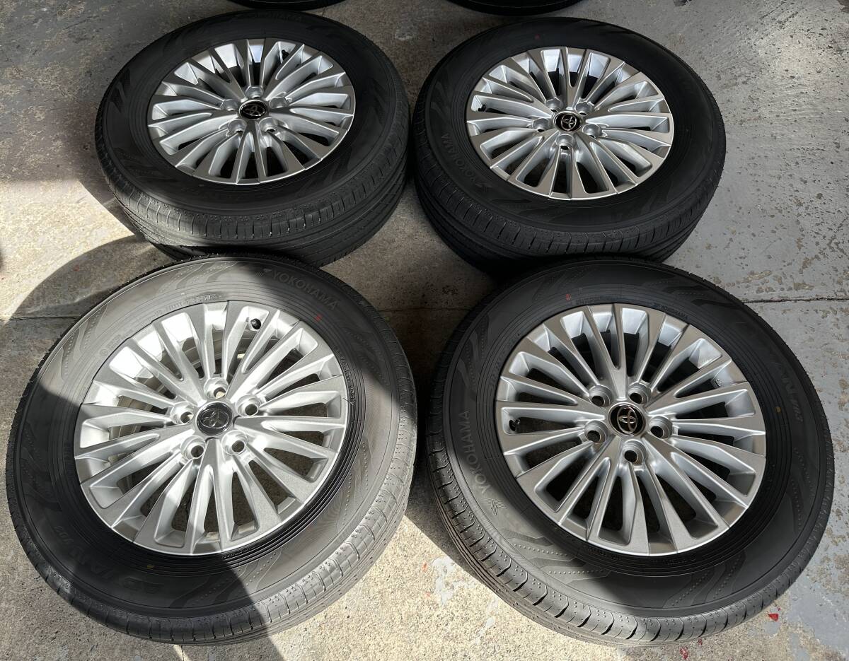 トヨタ 40系アルファード 225/65R17 純正タイヤホイールセット 17×6.5J 2025年製 4本セット 納車外し品 拍卖