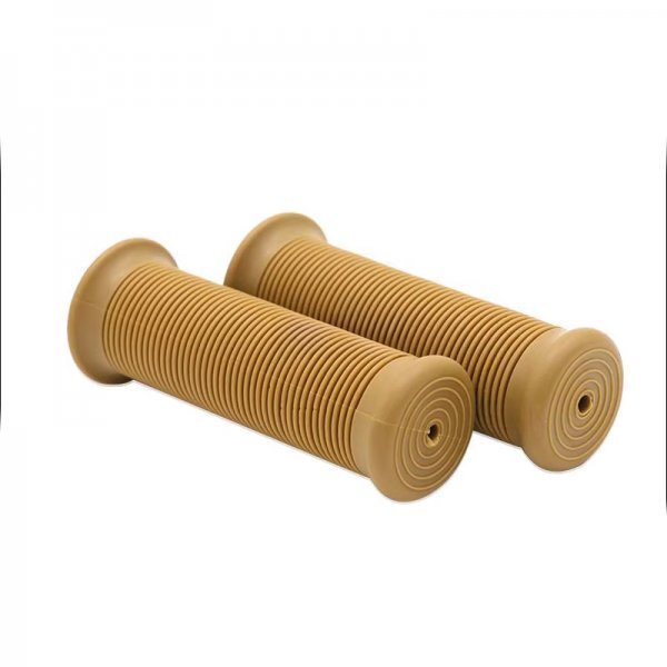 バイク ハンドル グリップ ラバー 汎用 左右セット 22.2mmハンドル用 ライトブラウン拍卖