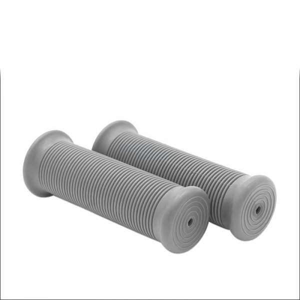 バイク ハンドル グリップ ラバー 汎用 左右セット 22.2mmハンドル用 グレー拍卖