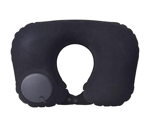 ★未使用 ネックピロー 首枕 飛行機 エアー ポンプ式 コンパクト 旅行 車 移動 クッション トラベルピロー エアーピロー拍卖