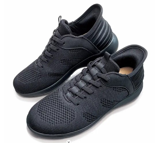 ★未使用 ラックラック 空飛ぶニットスニーカー 23.5cm スポットイン ブラック ニット スリッポン 箱あり拍卖