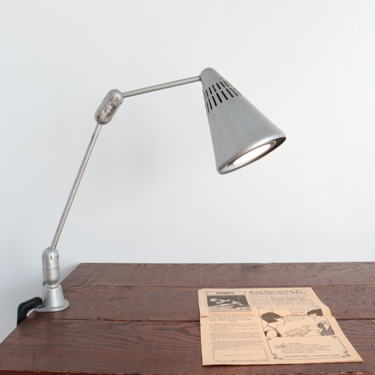 #3306 アメリカ ヴィンテージ  インダストリアルライト デスクライト デスクランプ ウォールランプ インダストリアル 店舗什器拍卖