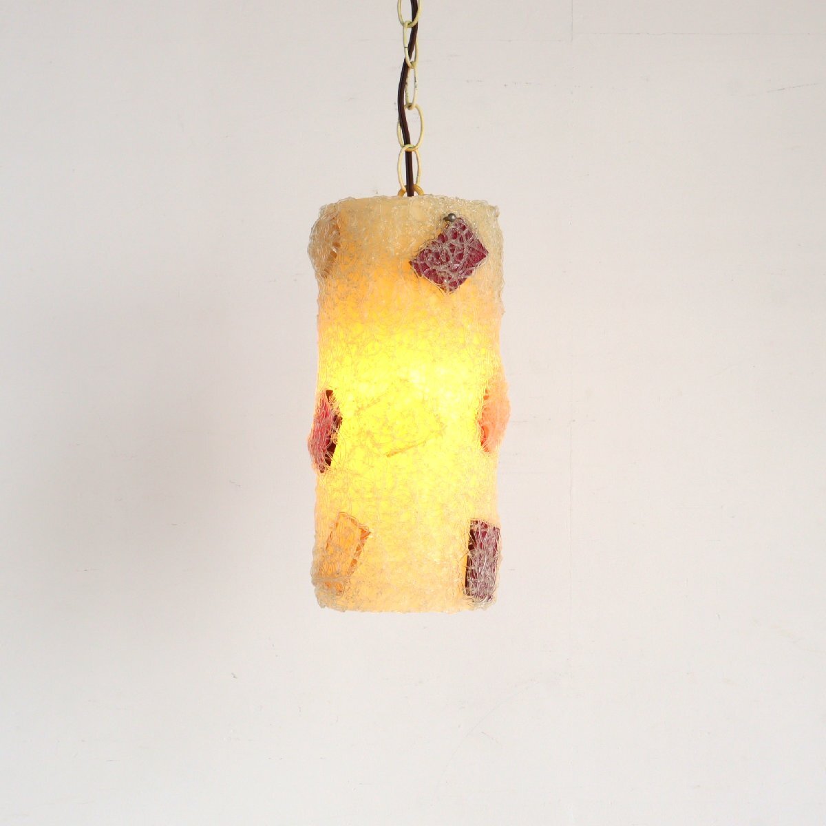 希少!! 50s 60s ヴィンテージ スパゲッティ ペンダントランプ /ミッドセンチュリー アンティーク 吊り下げランプ 照明#610-100-18-644拍卖