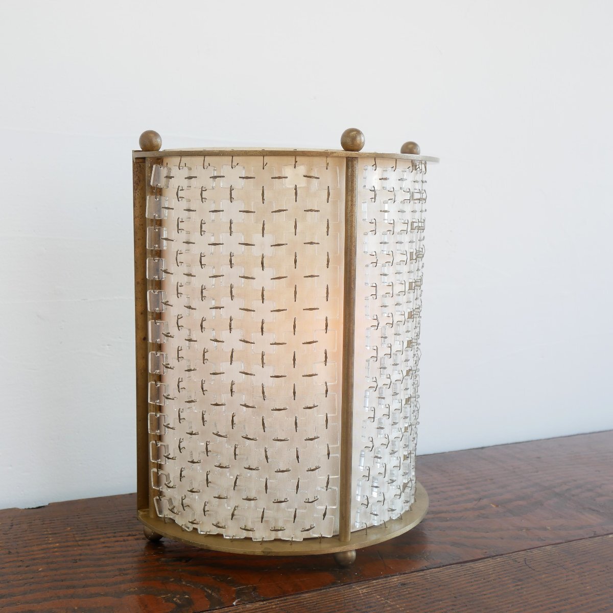 イタリア製 ヴィンテージ テーブルランプ / 真鍮 シャンデリア球 置き型 屋内照明 インテリア小物 #602-40-159-530拍卖