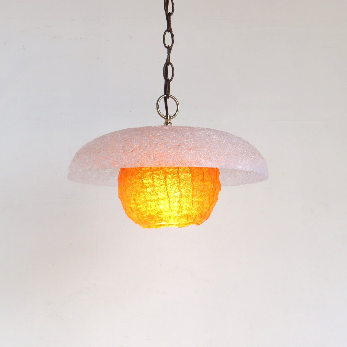 希少!! 50s 60s ヴィンテージ スパゲッティ ペンダントランプ /ミッドセンチュリー アンティーク 吊り下げランプ 照明#702-125-4-333拍卖