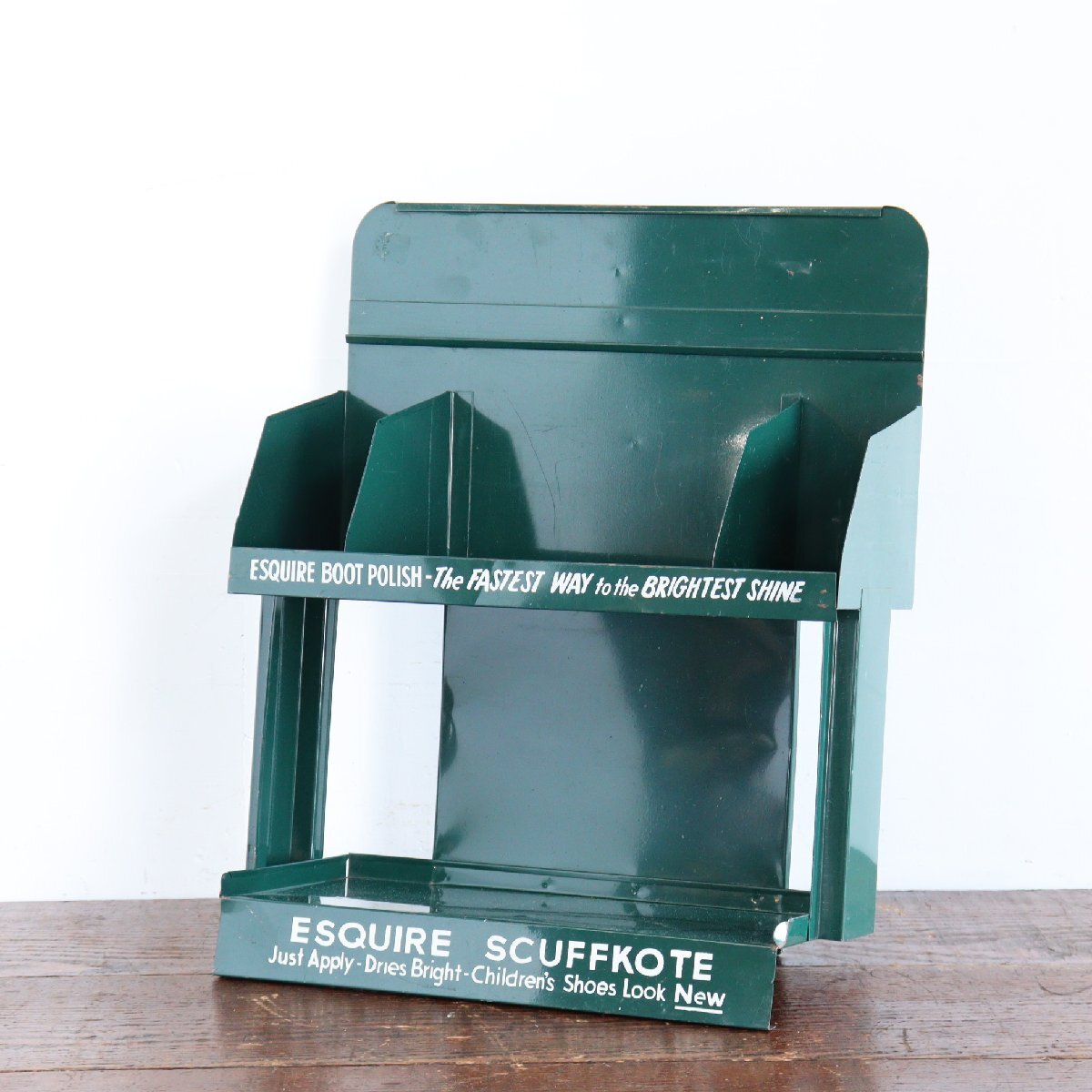50s【ESQUIRE BOOT POLISH】ヴィンテージディスプレイラック / キャビネット アメリカ ディスプレイ 靴磨き 飾り棚 #702-60-133-520拍卖