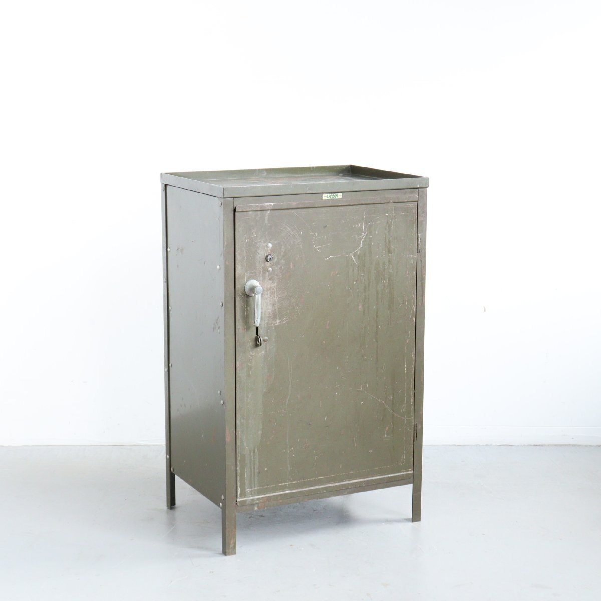 40s~50s LYON ヴィンテージ キャビネット/ロッカー アメリカ 車 部品 作業 収納 ガレージ 店舗什器 インダストリアル #702-90-60-124拍卖