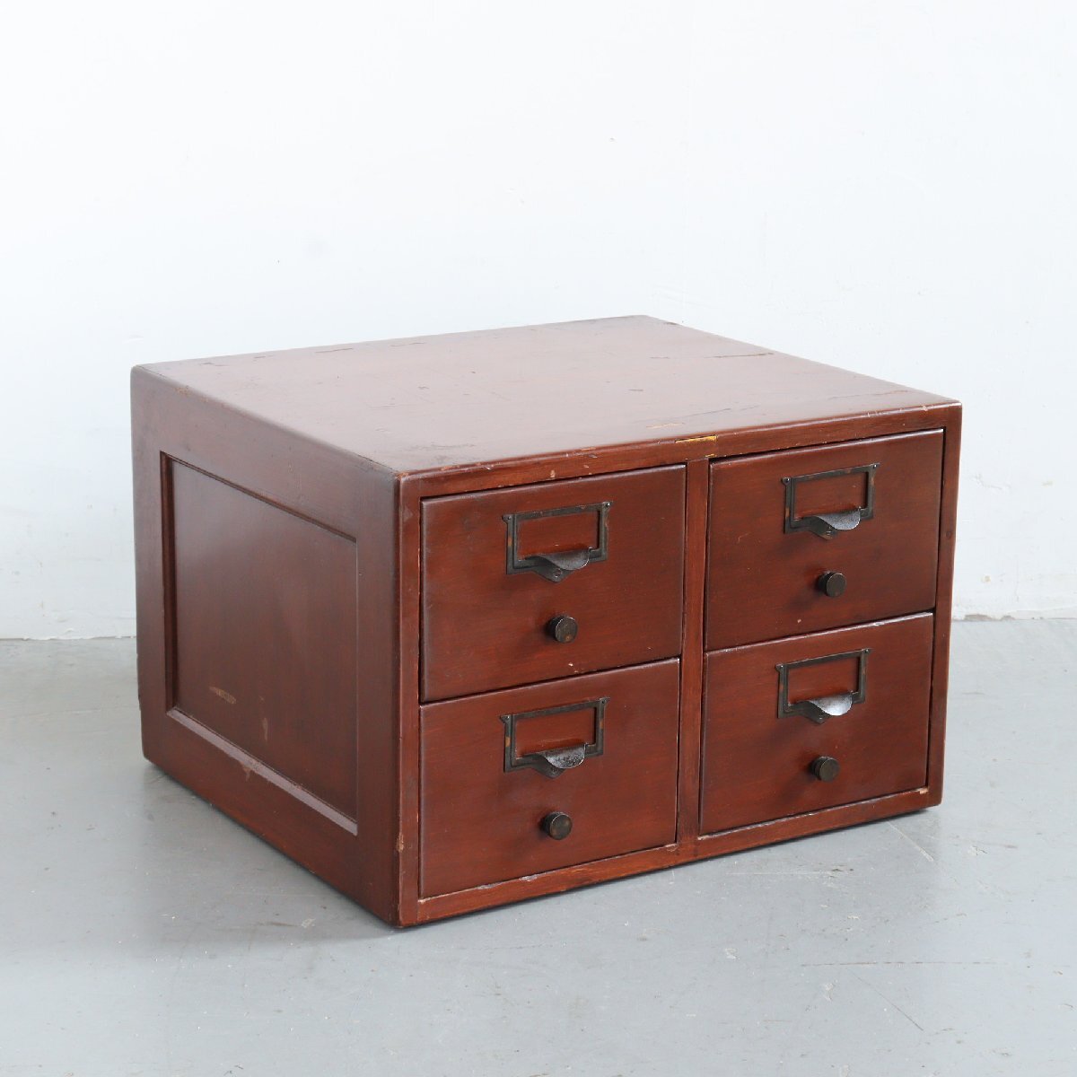 ヴィンテージ ジャパンカラー 木製キャビネット/アメリカ アンティーク 引き出し 収納 ディスプレイ インテリア#702-45-184-514拍卖