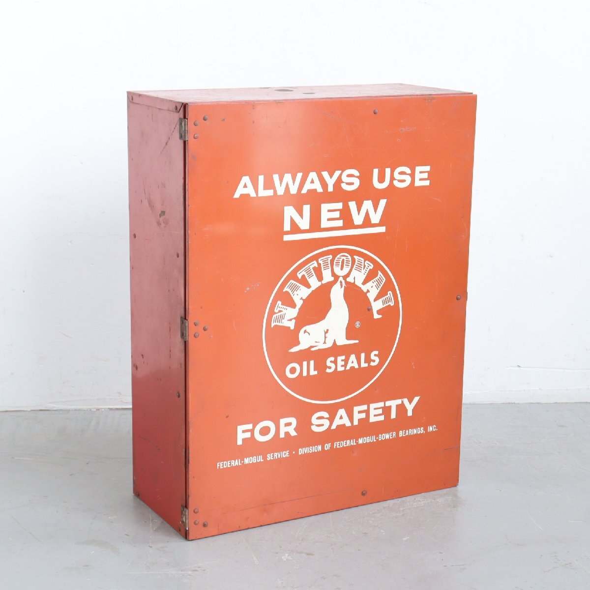 60s ヴィンテージ National Oil Seals パーツキャビネット /アメリカ 店舗什器 インダストリアル オイル モーター USA #702-60-135-317拍卖