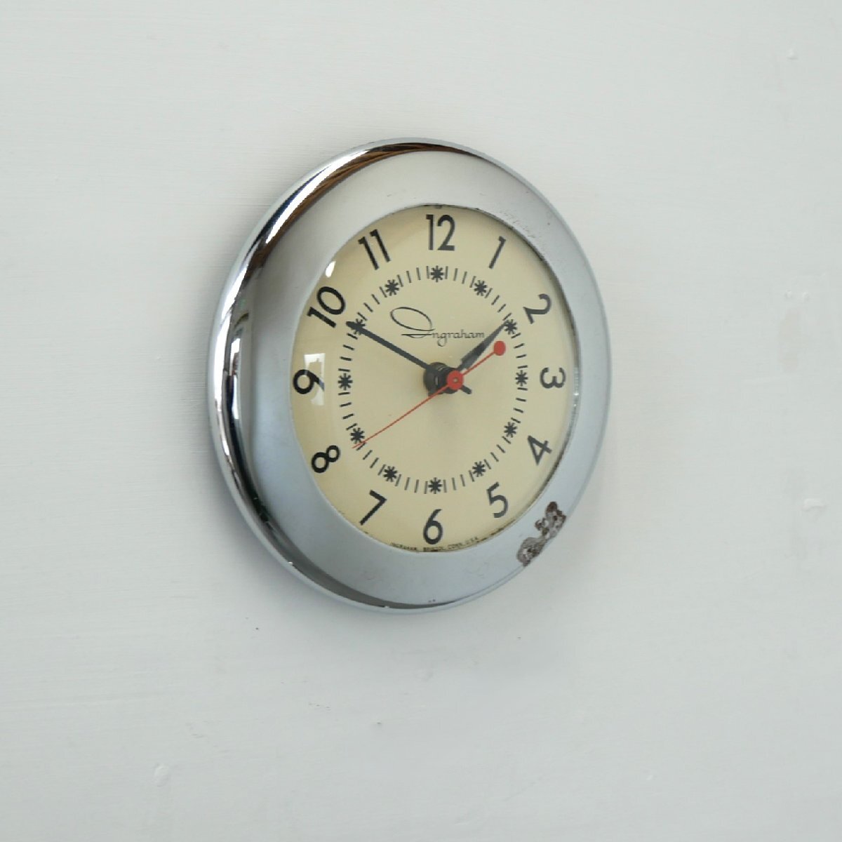 50's INGRAHAM 壁掛け時計 / アメリカ ヴィンテージ イングラハム ウォールクロック ミッドセンチュリー キッチンクロック #610-30-179-155拍卖
