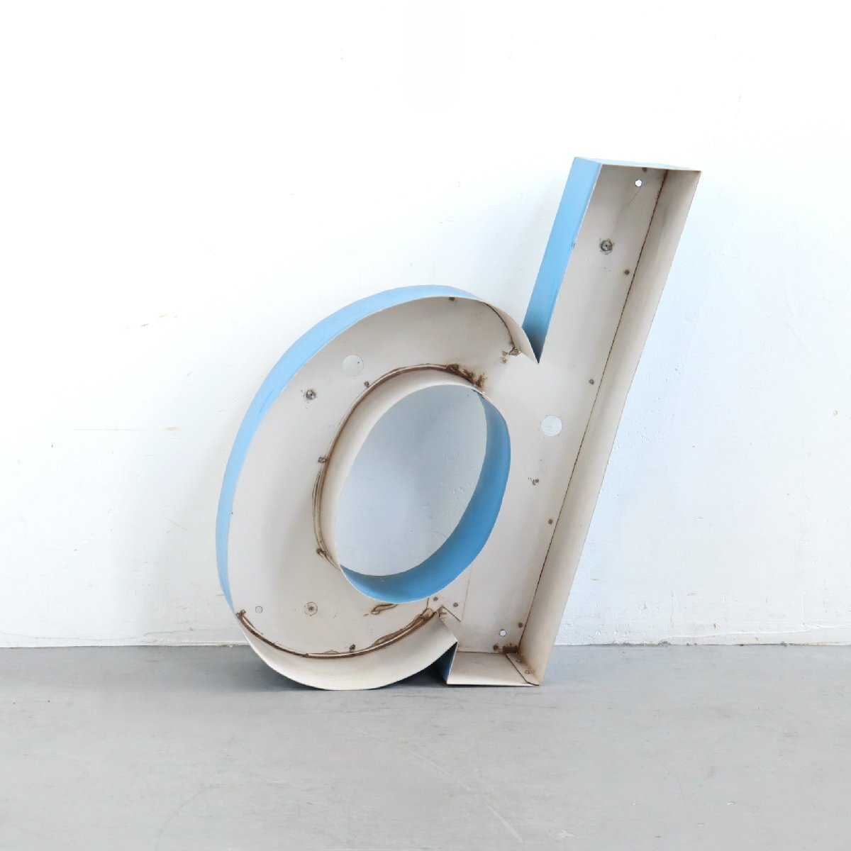 ヴィンテージ アルファベット 立体看板【d】/ アメリカ 店舗サイン ディスプレイ小物 ガレージ ジャンクスタイル 雑貨 #705-5-172-346拍卖