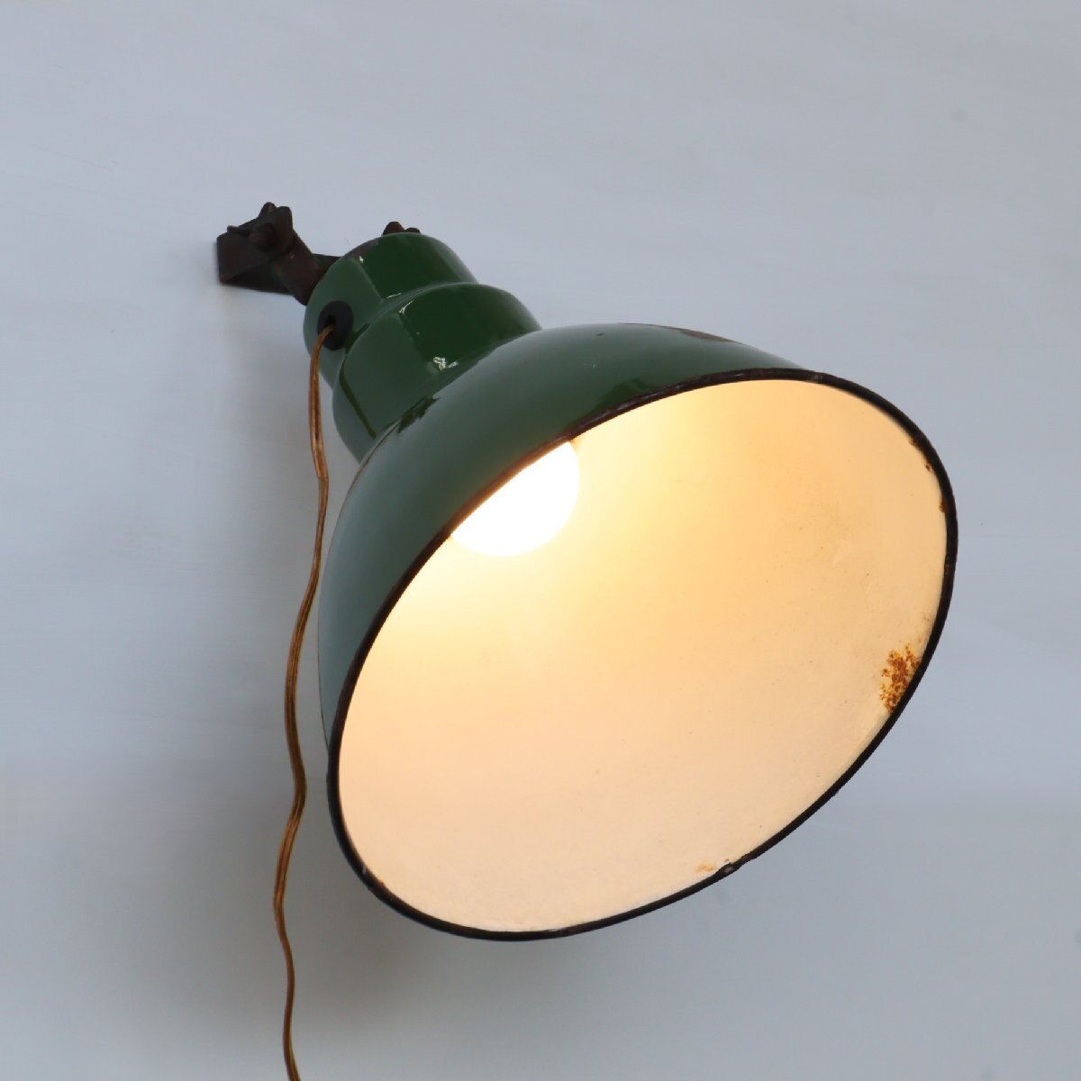 ABOLITE ホーロー ウォールランプ /インダストリアル アメリカ ヴィンテージ 壁掛け 照明 インテリア ライト#606-40-87-522拍卖