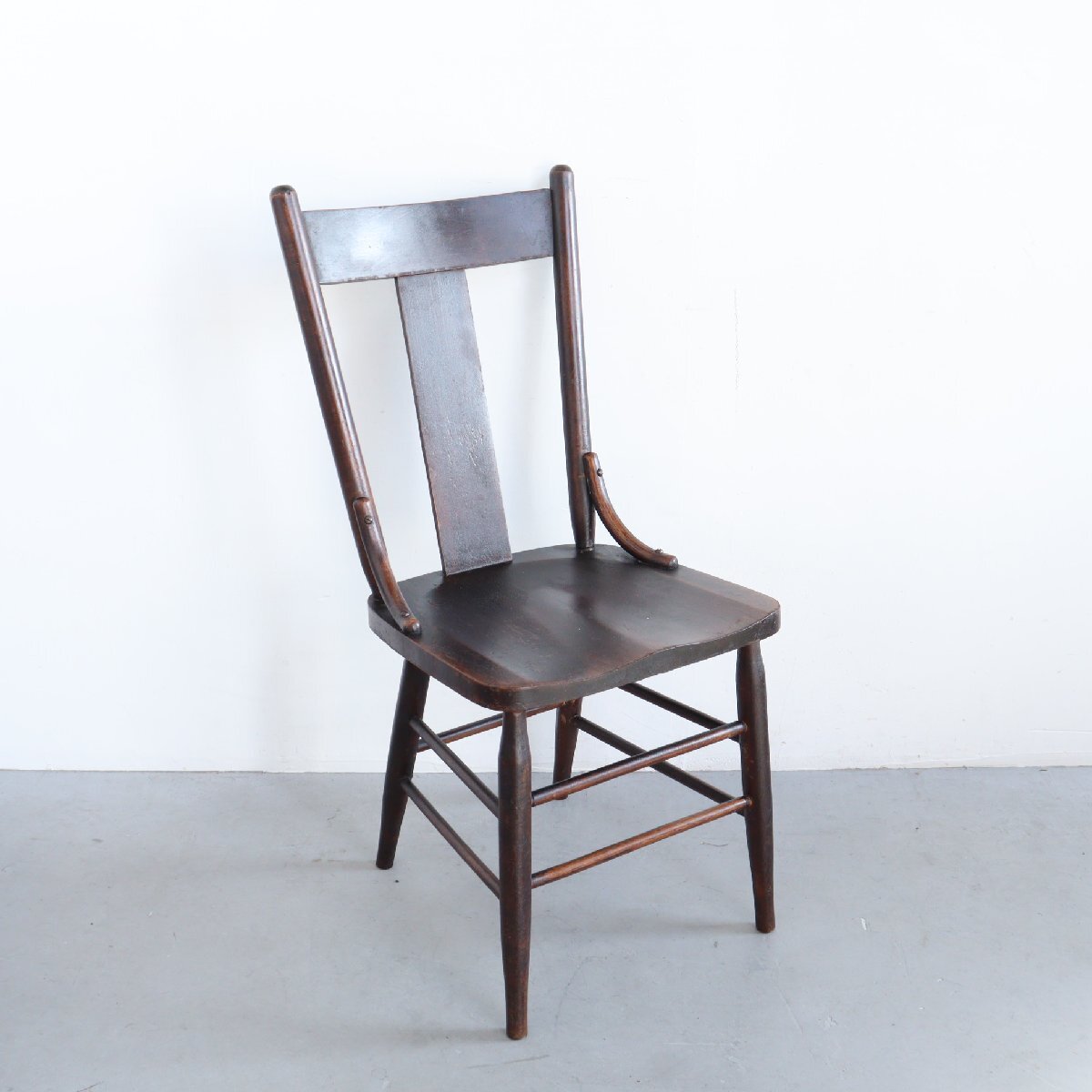30s 40s アメリカ ヴィンテージ 木製 ダイニングチェア /ウッド 椅子 インテリア アンティーク カントリー 店舗什器 USA #705-45-152-363拍卖