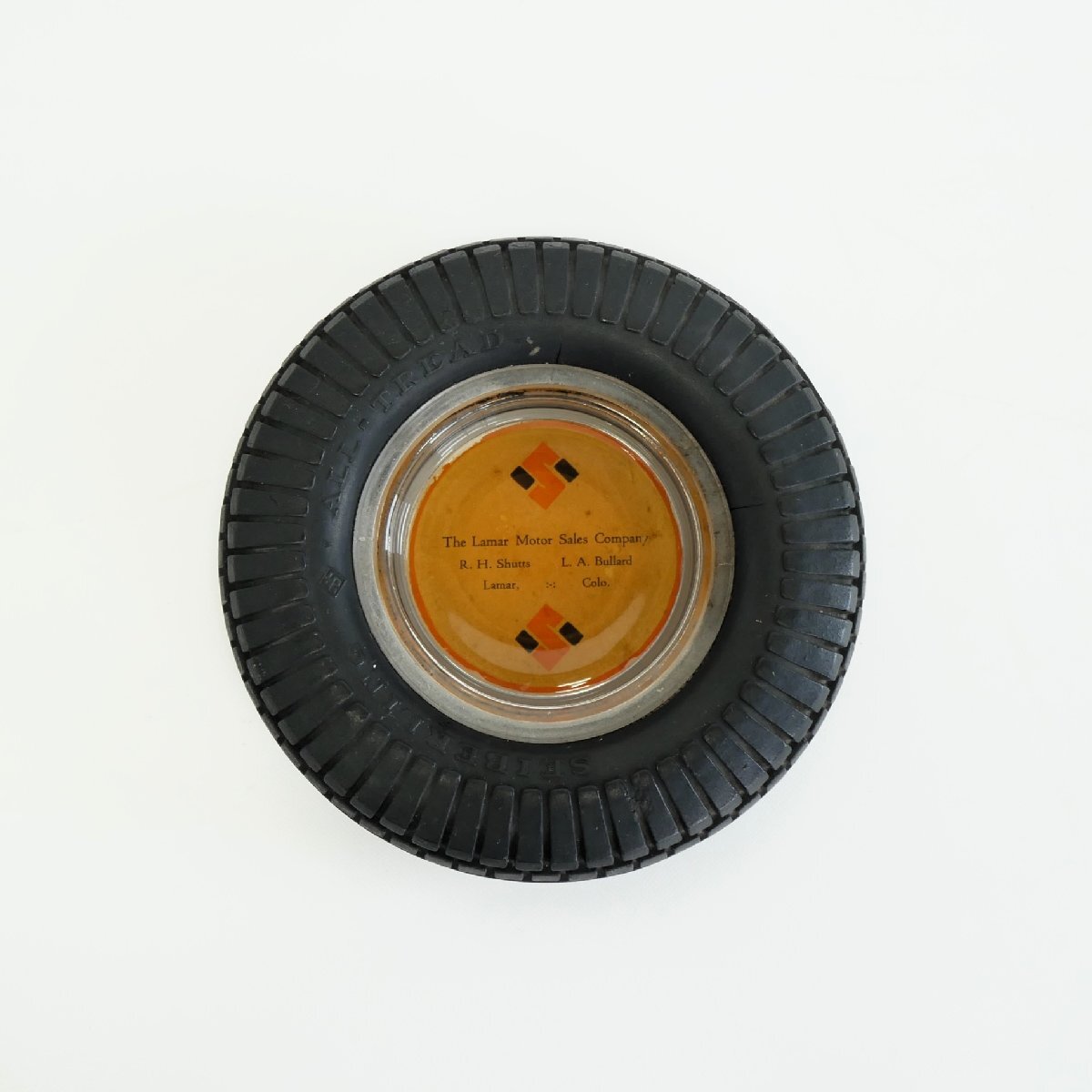 ヴィンテージ タイヤ灰皿 SEIBERLING ALL-TREAD / アメリカ モーター系雑貨 アッシュトレイ #705-10-275-714拍卖