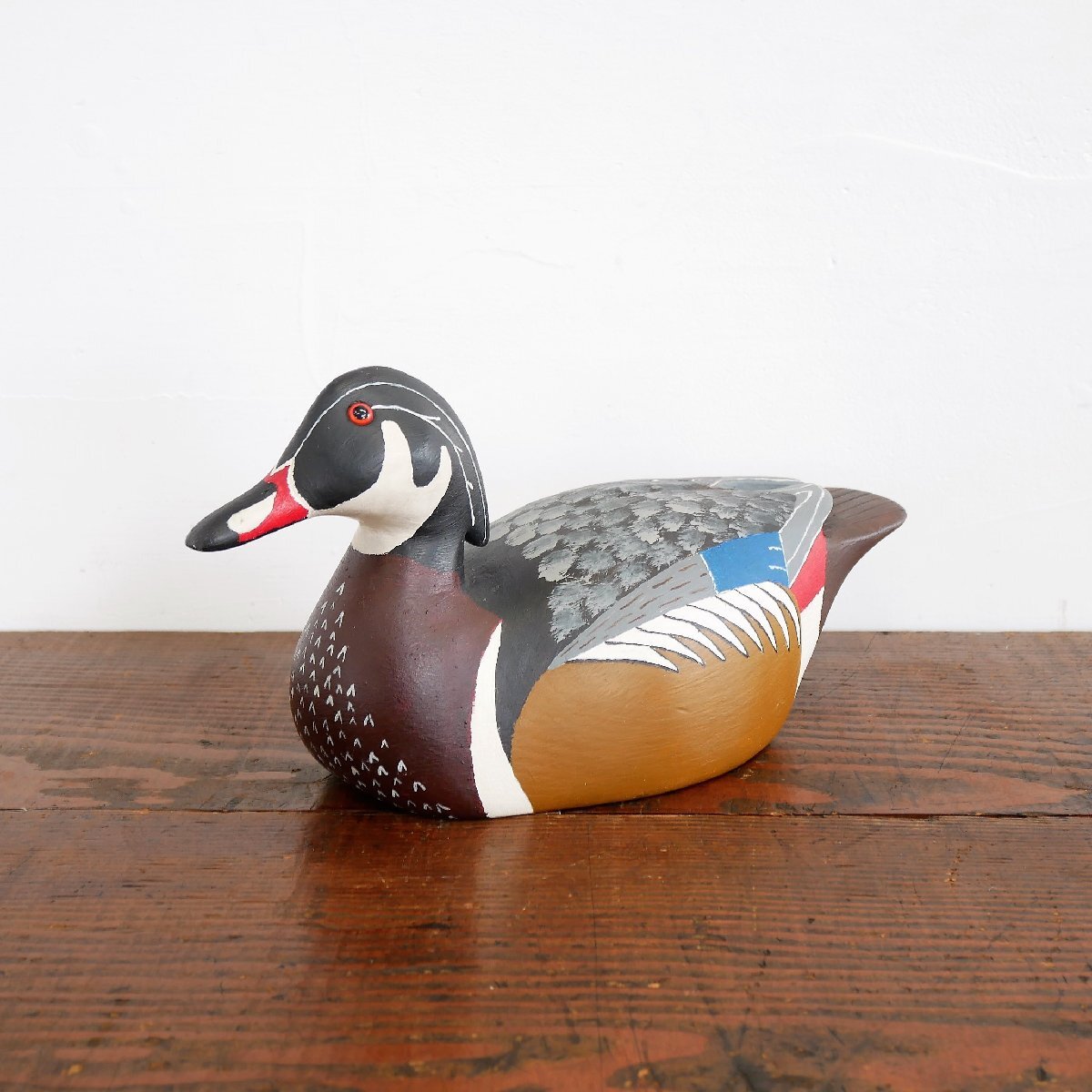 アメリカ ヴィンテージ デコイ / 鳥 木製 模型 木彫り 狩猟 おとり インテリア小物 置物 #506-66-246拍卖