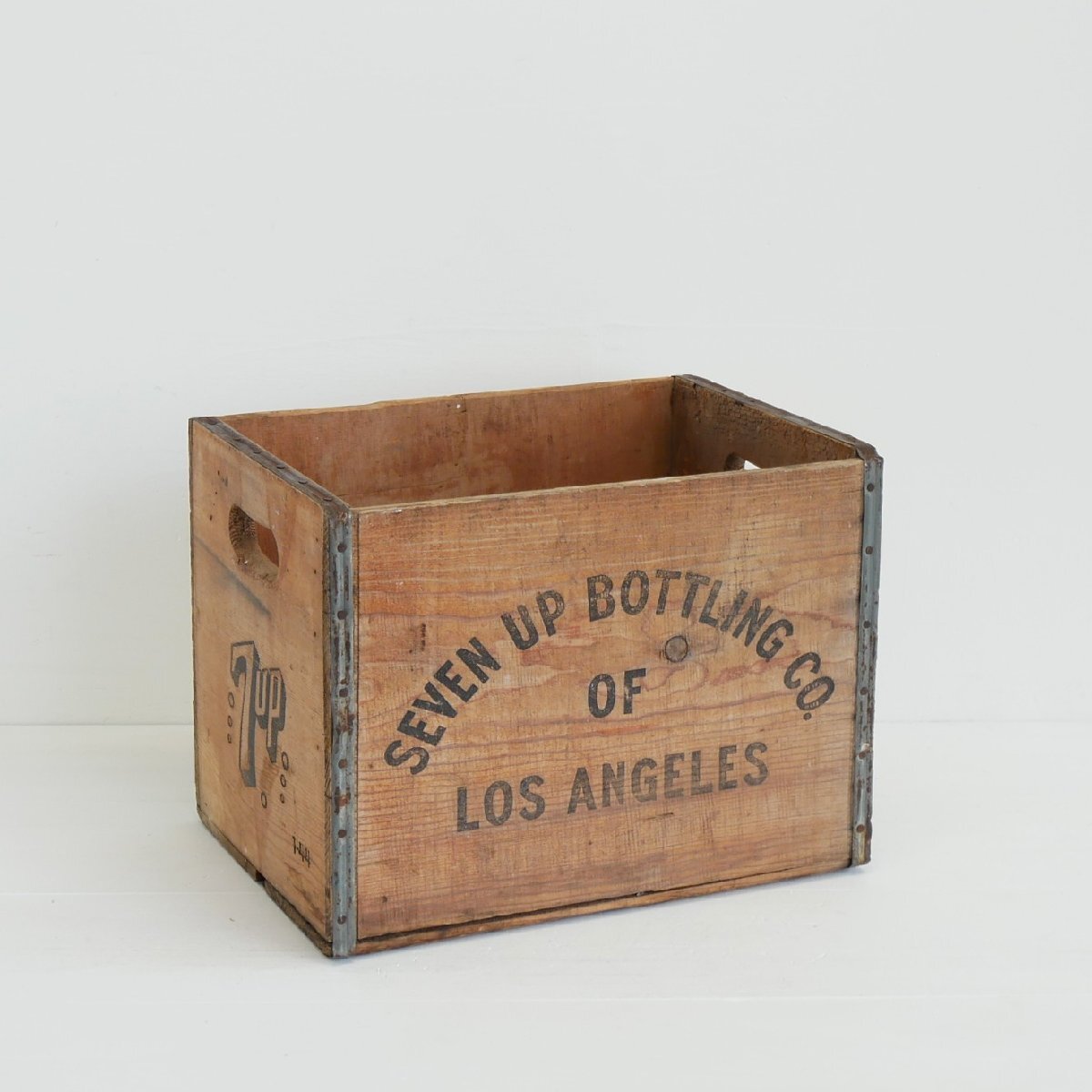 40s 7up ヴィンテージ 木箱 / アメリカ セブンアップ 木製ボトルケース クレート 店舗什器 ディスプレイ小物 #705-30-71-547拍卖