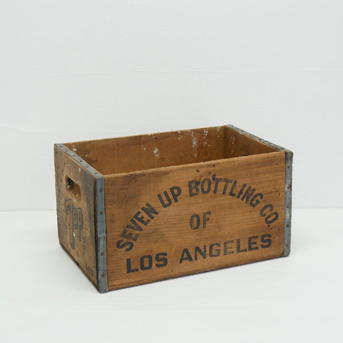 60s 7up ヴィンテージ 木箱 / アメリカ セブンアップ 木製ボトルケース クレート 店舗什器 ディスプレイ小物 #705-30-038-545拍卖