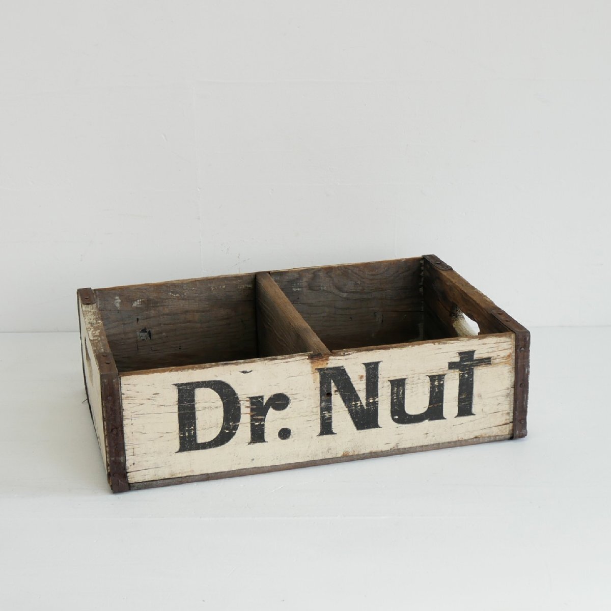 70s Dr. Nut ヴィンテージ 木箱 / アメリカ 清涼飲料水 ドクターナット 運搬用 クレート ディスプレイ小物 店舗什器 #705-20-038-557拍卖
