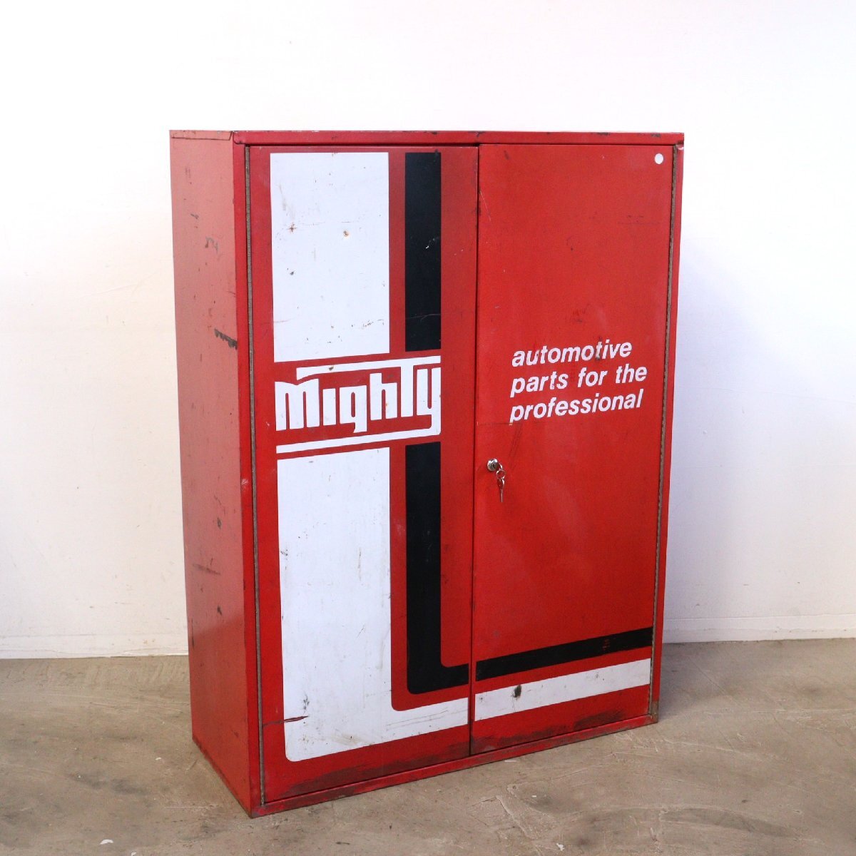 60s 70s Mighty ヴィンテージ パーツキャビネット /アメリカ メタル製 工具 インダストリアル ガレージ USA #510-50-93-296拍卖