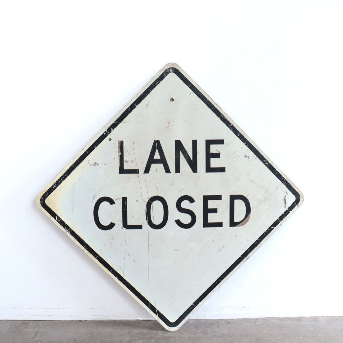 アメリカ ヴィンテージ ロードサイン【#4224】通行止め 道路 標識 看板 ストリート ディスプレイ インダストリアル ガレージ USA 雑貨拍卖