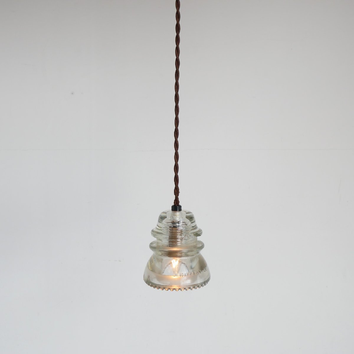 HEMINGRAY インシュレーター ペンダントランプ / アメリカ ヴィンテージ 碍子 電柱 絶縁体 ヘミングレイ リメイク照明 #606-17-036-645拍卖