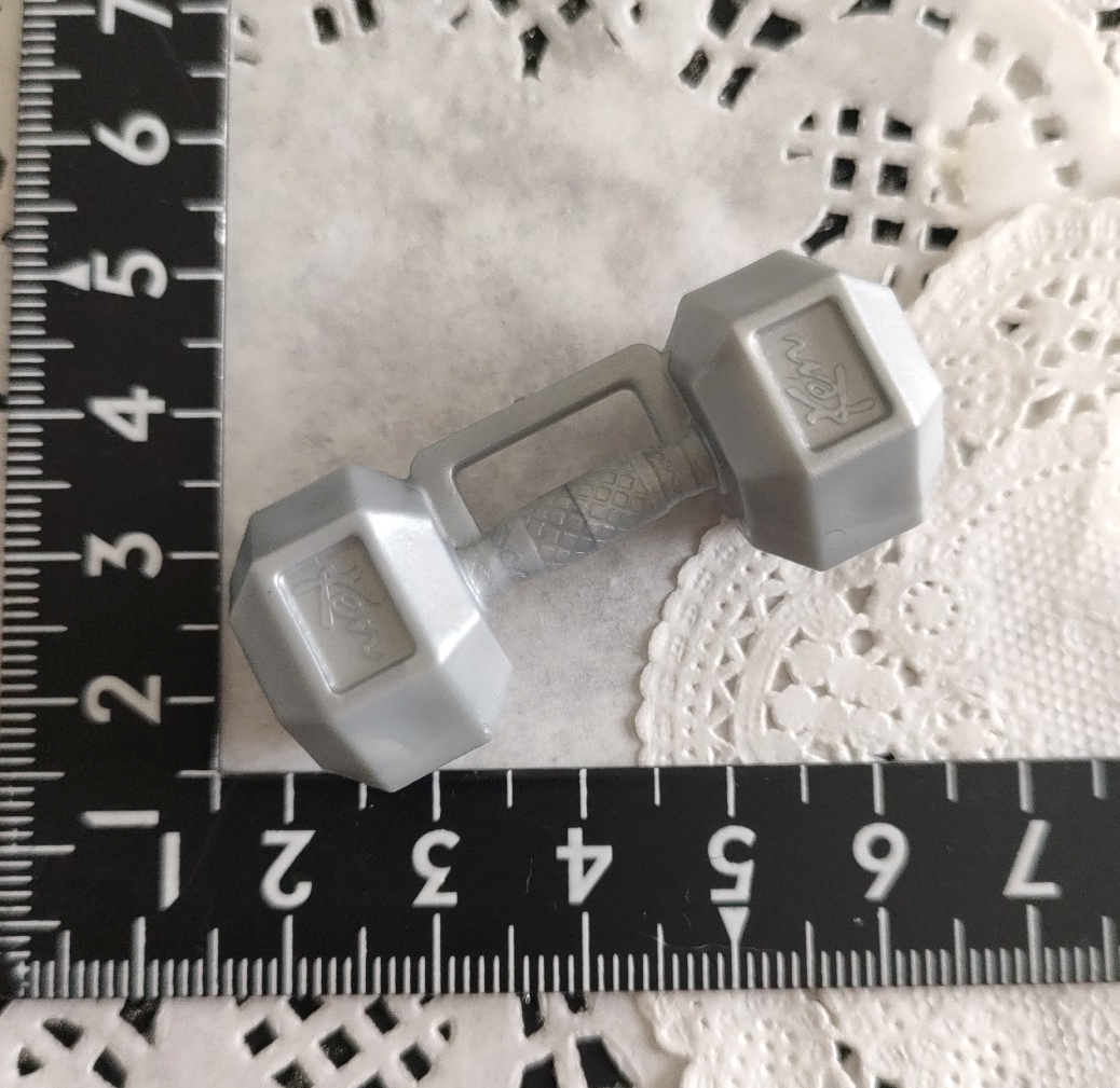 5r913 ドール用 バービー KEN ミニチュア ダンベル 筋トレ 1/6ドール拍卖