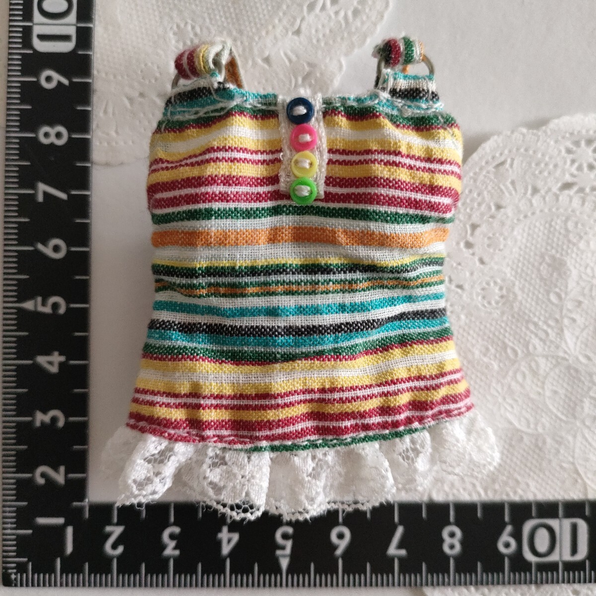 5r1025 ドール用 キャミソール レース カラフルボタン momoko ジェニー 1/6ドール拍卖