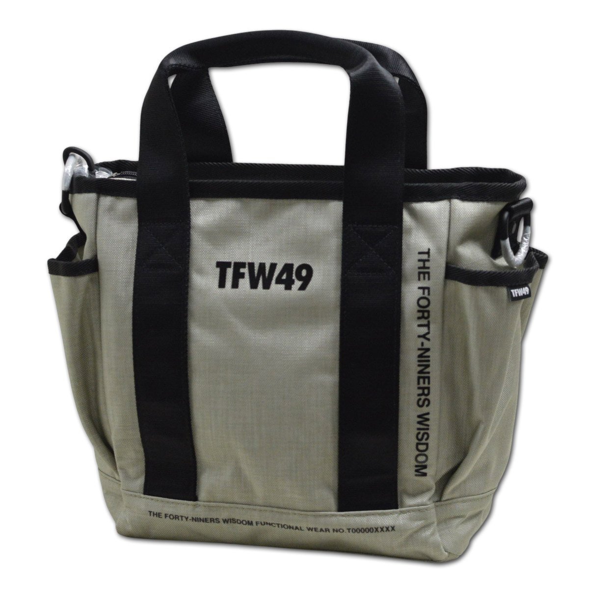 2025秋冬新作 TFW49 junhashimoto メンズ カートバッグ ミニトート ベージュ T132510020 BE ジュンハシモト ゴルフ ラウンドポーチ @拍卖