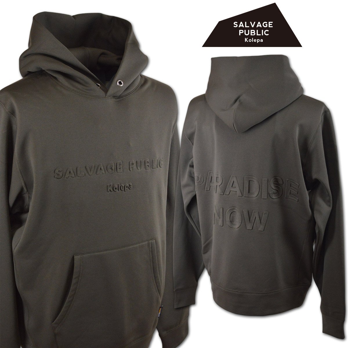2025秋冬新作【サルベージパブリックコレパ】メンズ パーカー S オリーブ SVKA4018 OL SALVAGE PUBLIC Kolepa ゴルフ スウェット 秋冬用 @拍卖