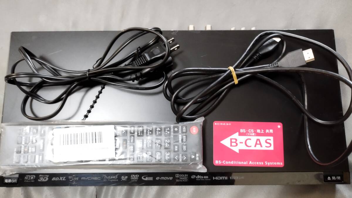 500GB → 1TB HDD換装■Panasonic DIGA DMR-BWT520◆2番組同時録画♪新品互換リモコン,HDMIケーブル等付属 HDD使用19780時間拍卖