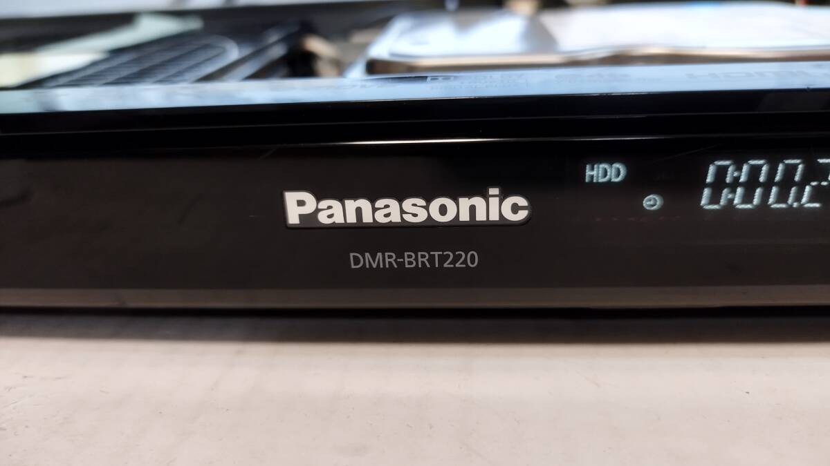 Panasonic DIGA DMR-BRT220◆HDD予約録画はOK ※BD&DVDが読み込まず! HDMIケーブルのみ付属 HDD使用24423時間拍卖