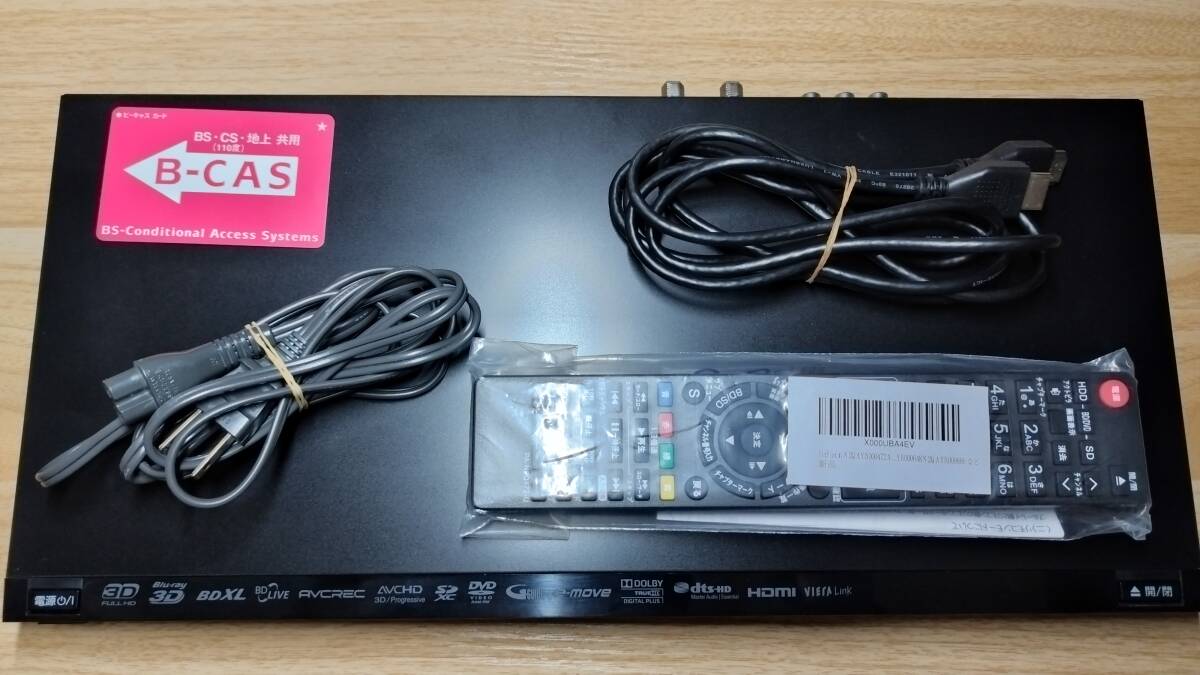 【HDD 1TB ⇒ 4TB】 Panasonic DIGA DMR-BWT620★2番組同時録画♪ 新品互換リモコン,HDMIケーブル等付属 SEAGATE:ST4000VN008搭載拍卖