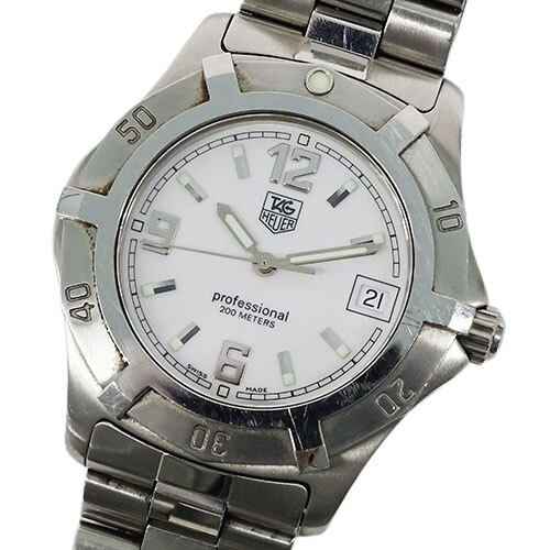 1円〜 タグホイヤー TAG Heuer エクスクルーシブ WN1111 時計 メンズ ブランド デイト クオーツ QZ ステンレス SS 白文字盤(v0091993000)拍卖