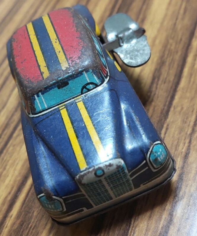 昭和レトロ ベンツ ブリキ製ゼンマイ式ミニカー ビンテージブリキトイ拍卖