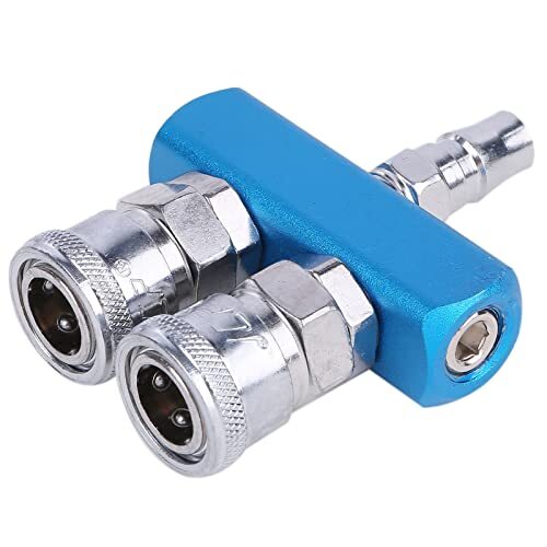 エアーカプラー エアーチャック エアーホース エアーツール 分岐 増設 エアコンプレッサー カプラー (2分岐)拍卖