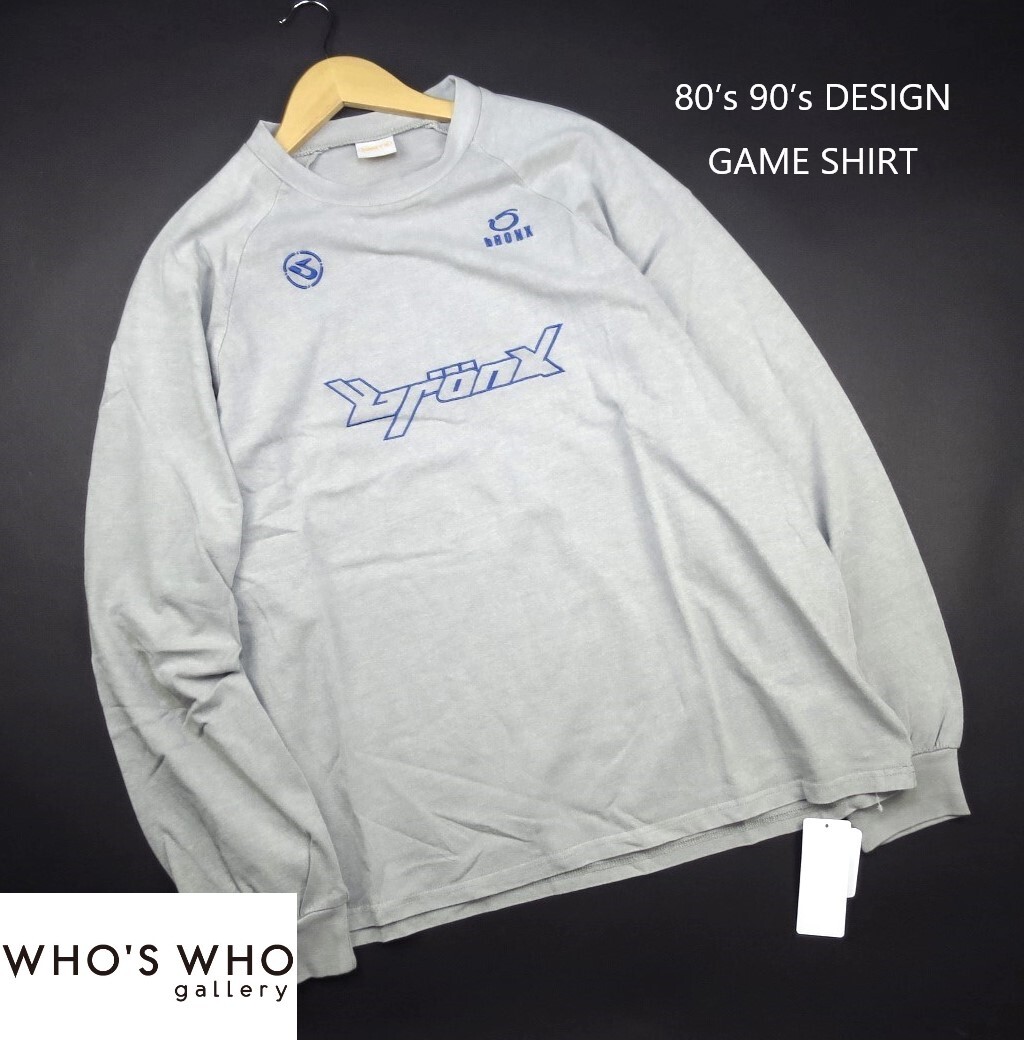 新品 ■ WHO'S WHO gallery KOOKY'N BRONX 80・90年代 3ロゴ ロンT 106A6/灰/【F】拍卖