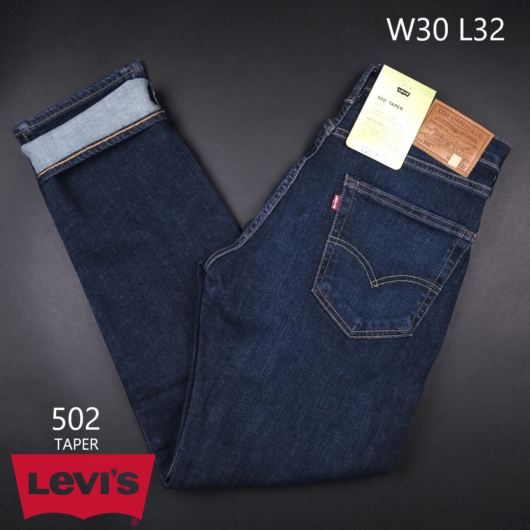 新品 ■ Levi’s リーバイス 502 TAPERED FIT JEANS ストレート テーパード 2950/0548 DARK INDIGO/【W30 L32】拍卖