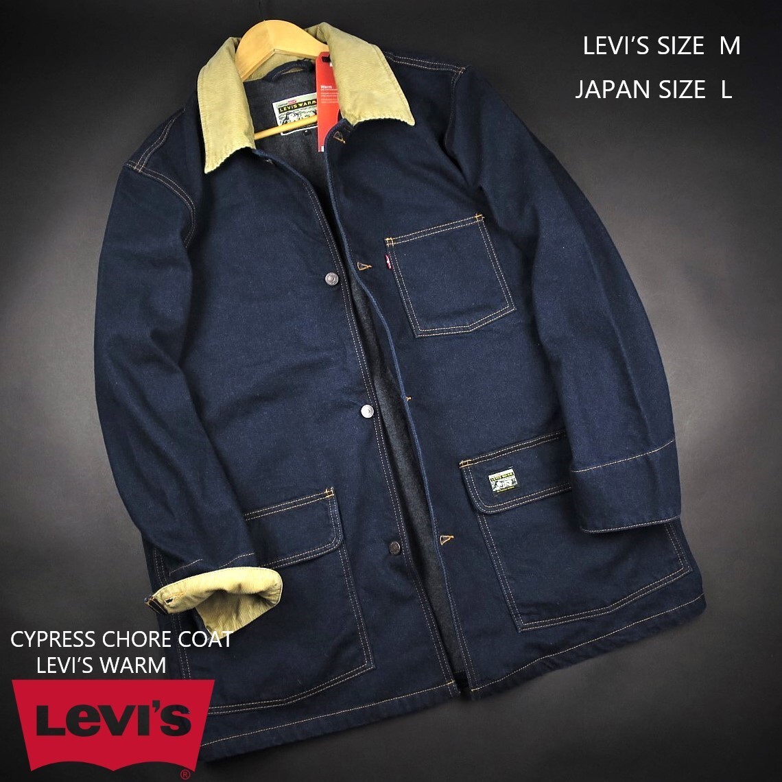 新品 ★ Levi’s リーバイス CYPRESS CHORE COAT OVERSIZE ワークコート A3207/【M】【JP size L】拍卖