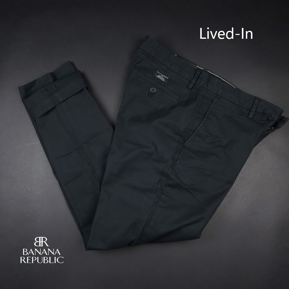 新品 ■ BANANA REPUBLIC バナナリパブリック ストレッチ チノパンツ 000/05黒/【31】拍卖