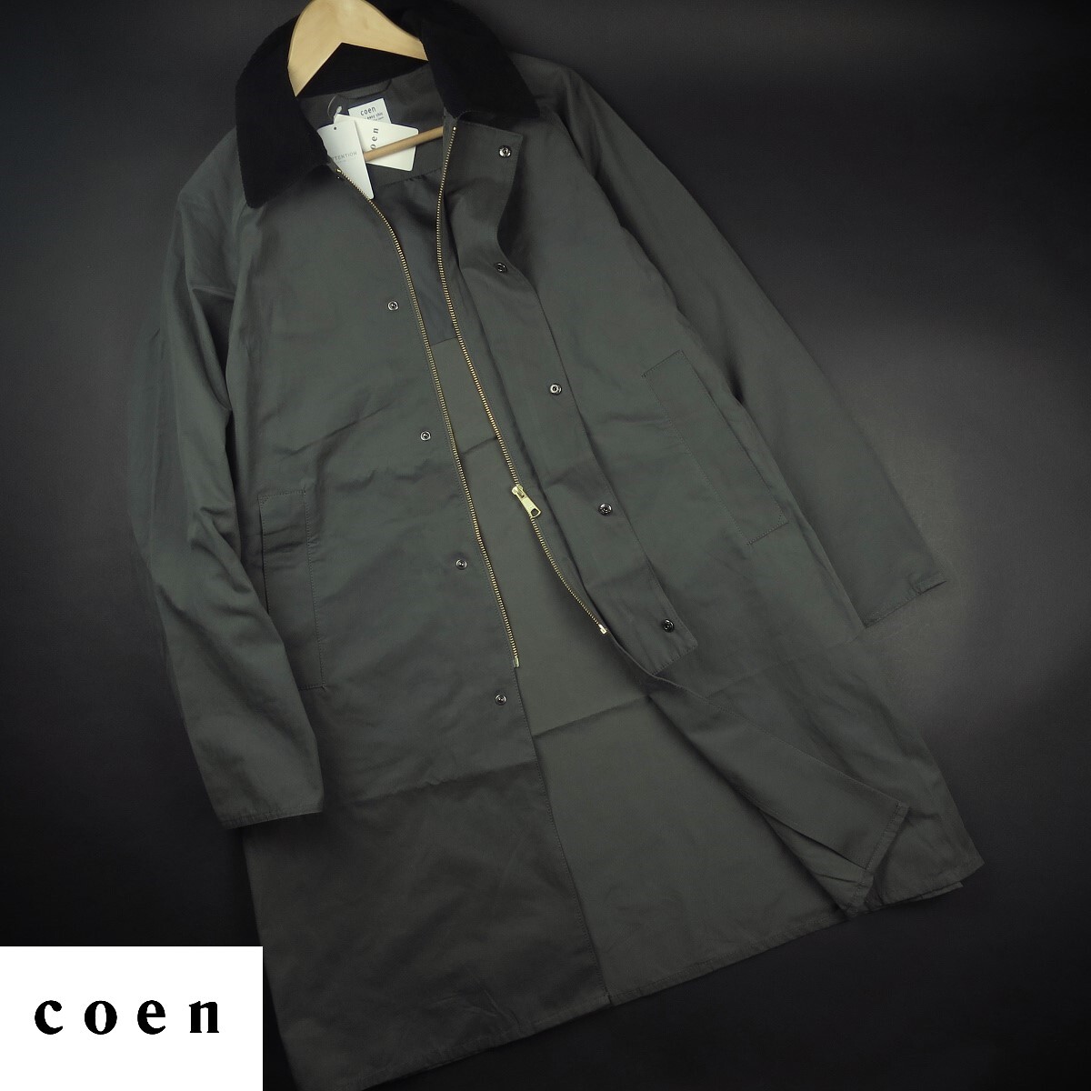 新品 ★ ユナイテッドアローズ コーエン coen ハンティングコート Barbour風 207/67OLIVE/【XL】拍卖