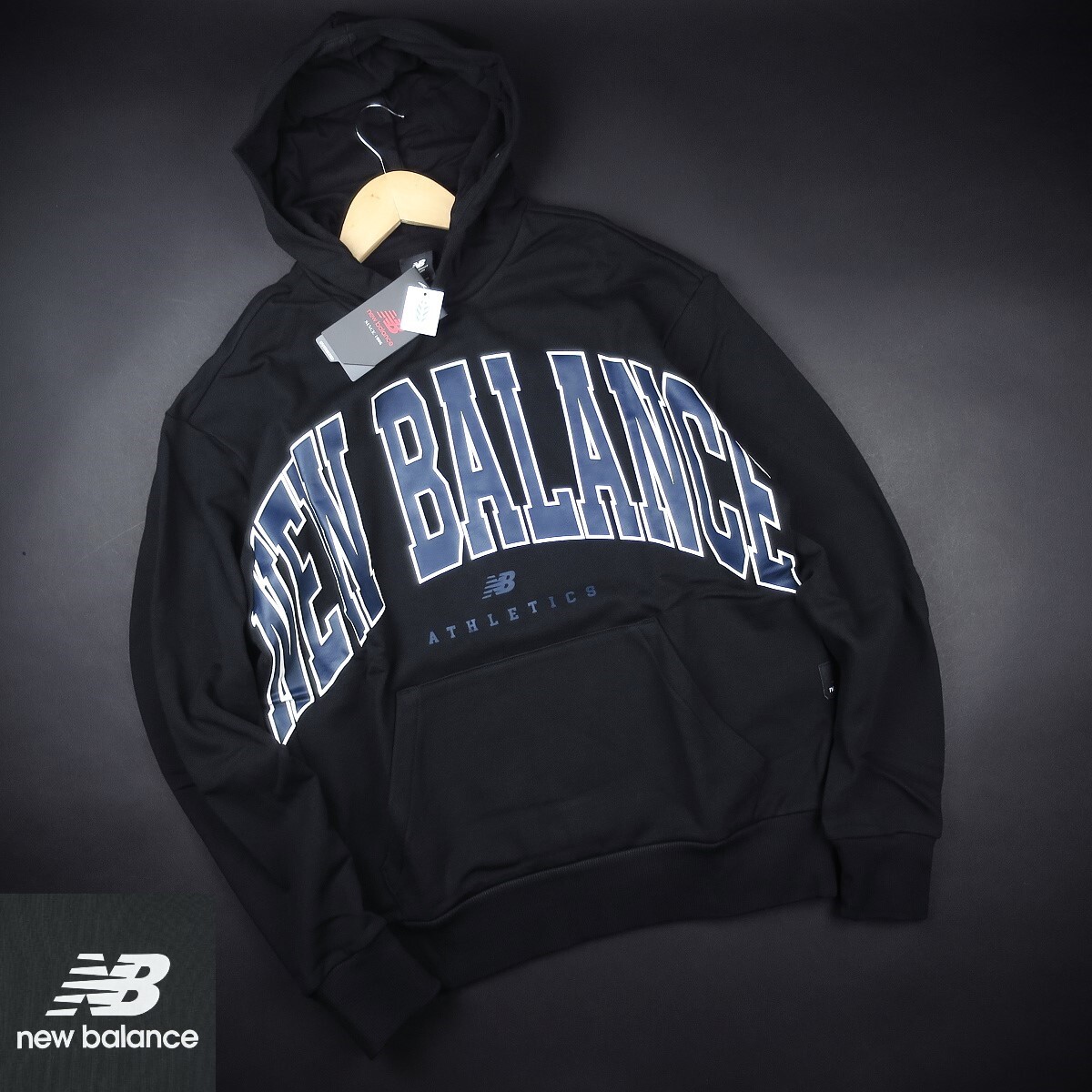 新品 ★ New Balance ニューバランス Athletics Warped スウェット フーディー550/黒/【1】 UT31550 9350円 人気完売品拍卖