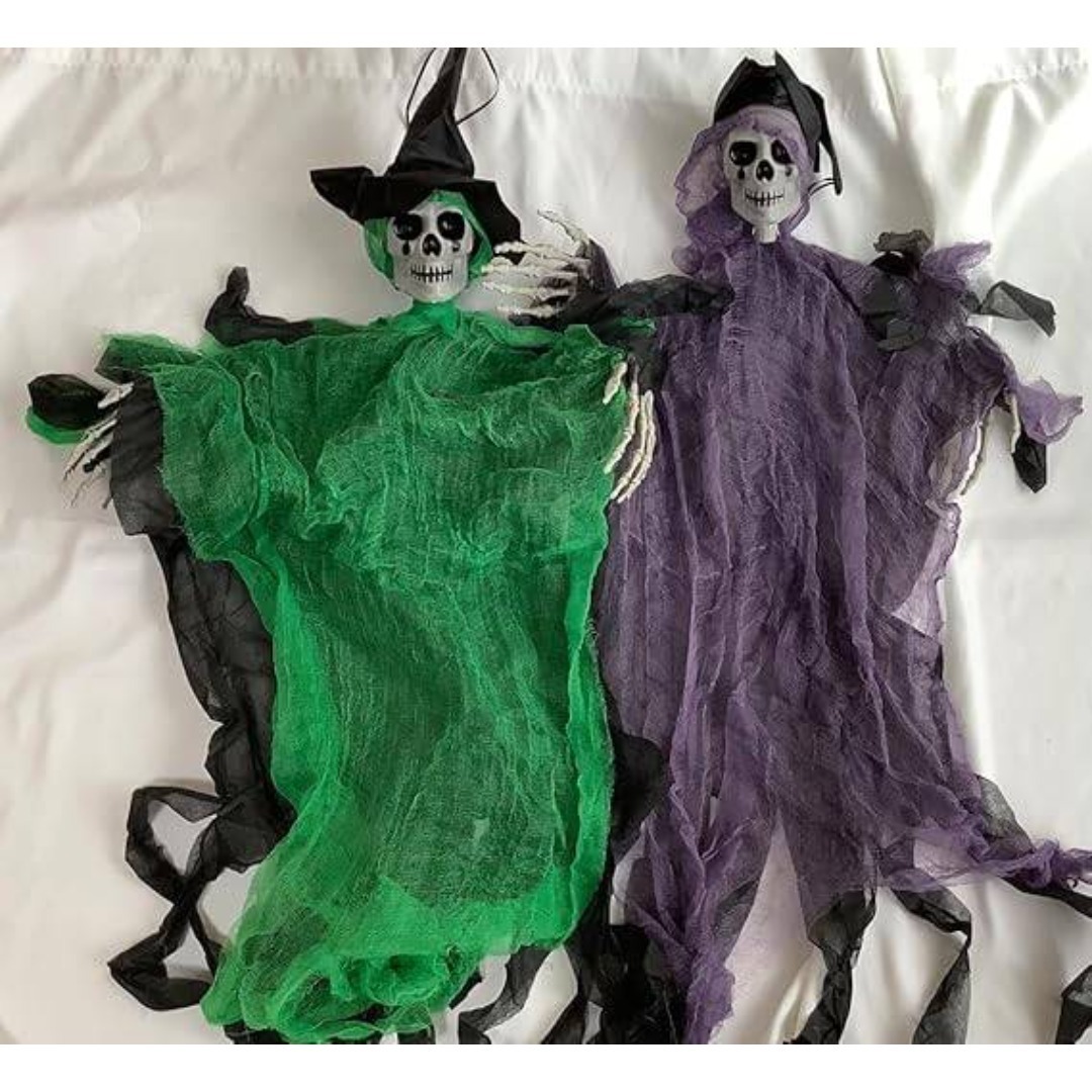 ★ハロウィン 死神 2体セット幽霊 ホラーローブ ハンギング 吊り下げ 骸骨拍卖