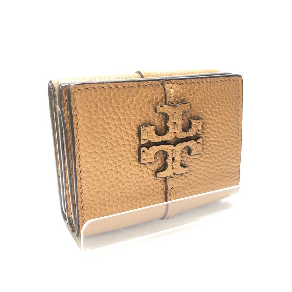 TORYBURCH トリーバーチ マックグローマイクロトライフォールドウォレット コンパクト財布 旧タイプ Tiramisuカラー拍卖