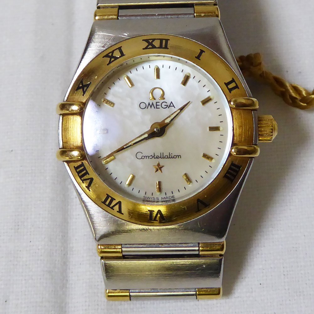 OMEGA オメガ Constellation コンステレーション mychoice マイチョイス クォーツ 電池交換済 シェル文字盤 レディース 23mm拍卖