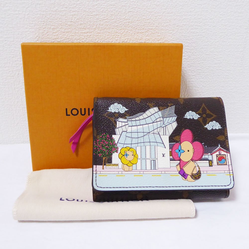 LOUISVUITTON ポルトフォイユ ヴィクトリーヌ ヴィヴィエンヌ モノグラム コンパクト財布 M80631 フューシャピンク拍卖