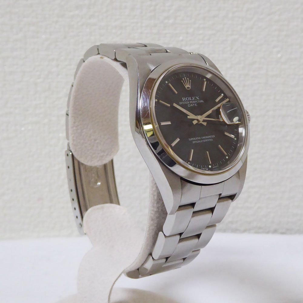 ROLEX ロレックス 15200 オイスターパーペチュアル デイト オートマティック ブラック 黒 時計 拍卖